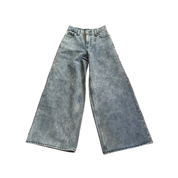 GAP Denim - GAP Women's Wide Leg Jeans - Light Blue